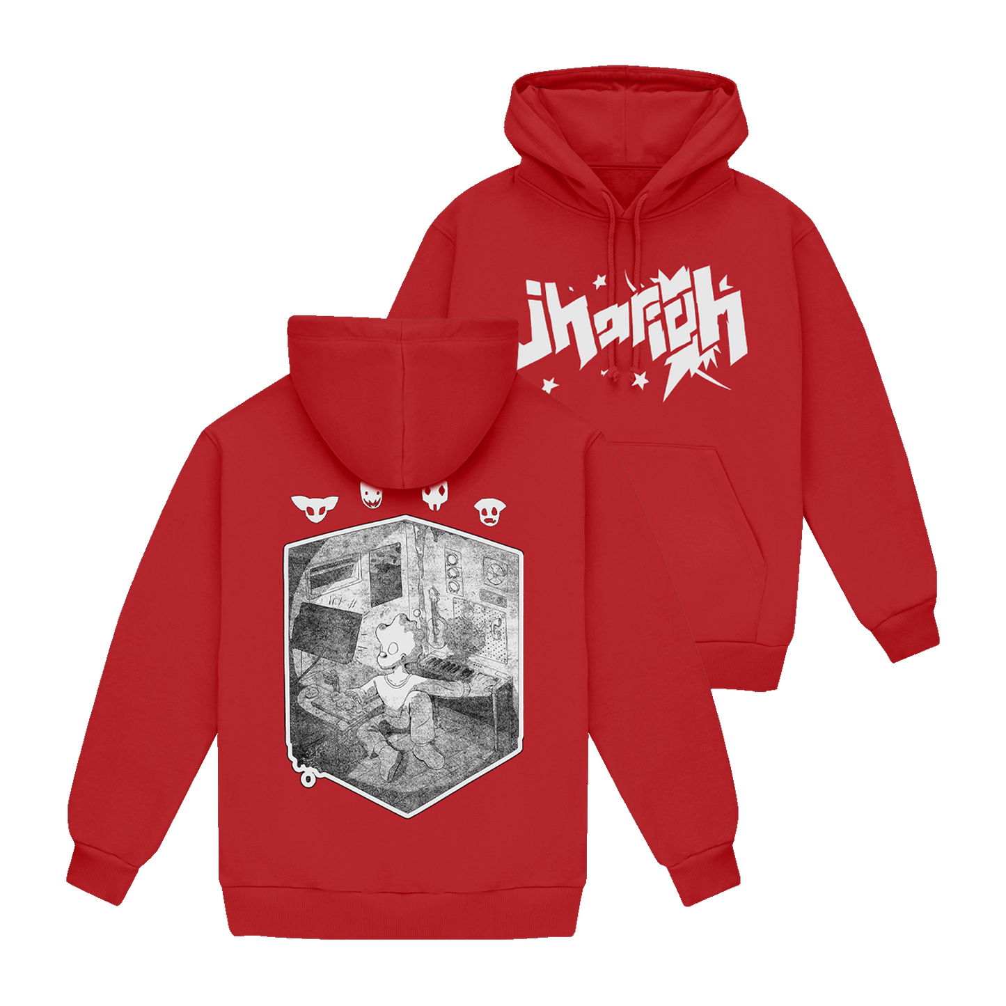 Red Studio Hoodie – Jhariah Clare